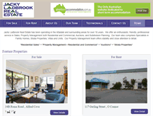 Tablet Screenshot of jackyladbrook.com.au